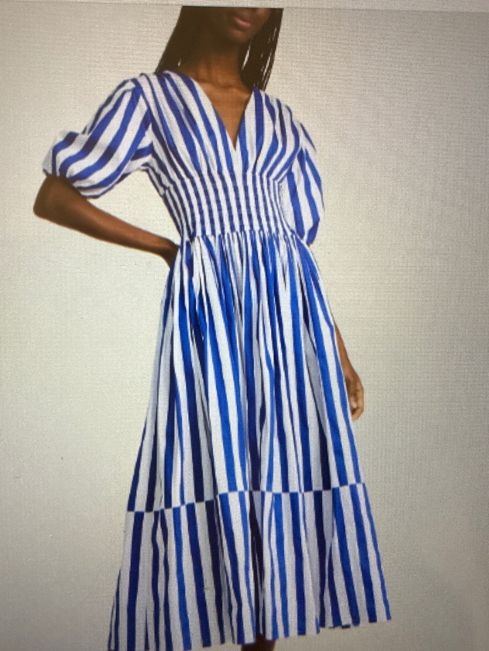 AYR Extra Extra Maria’s Blue Regatta Stripe Midi Dress